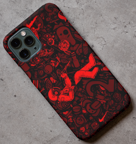 Astronaut Red Theme Phone Cover