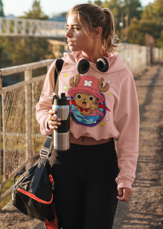 Tony Tony Chopper The Cutest Doctor edition from One Piece Crop Hoddies for Females